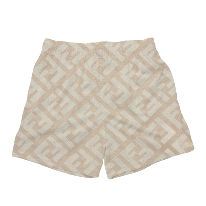 a white shorts with a pattern on it
