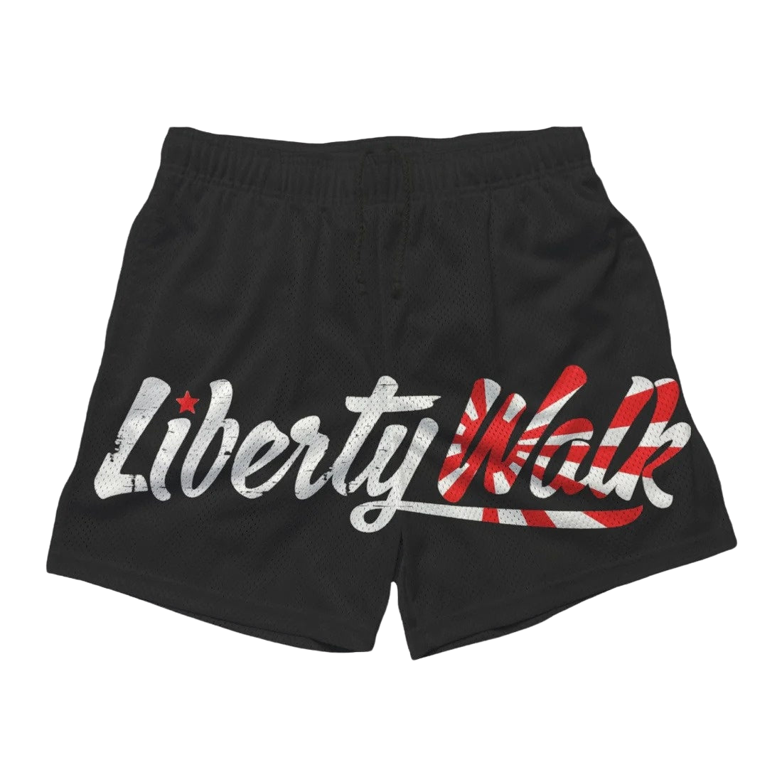 a black shorts with the word liberty on it