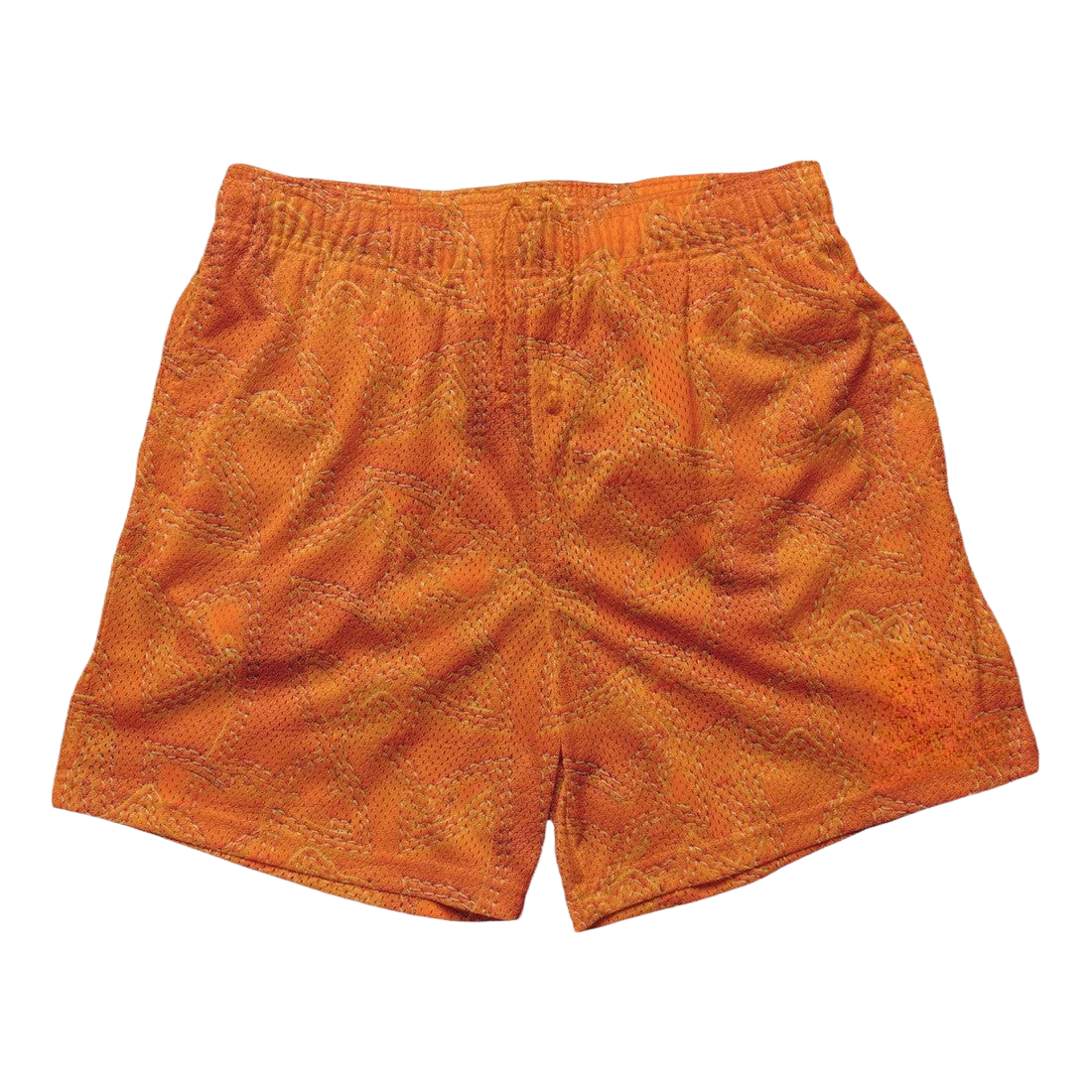 an orange shorts with a black background