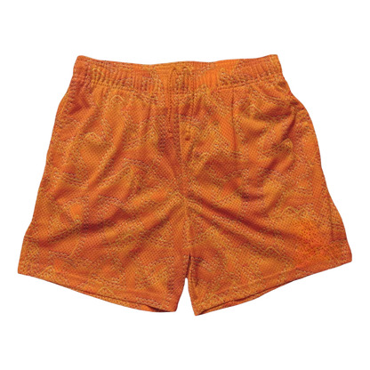 an orange shorts with a black background