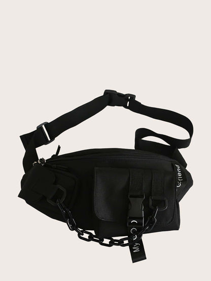 Black Out Chain Fanny Pack